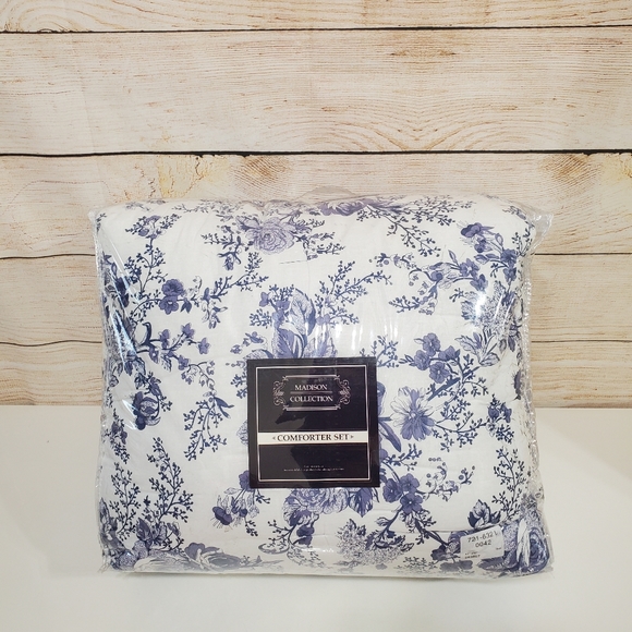 Madison Collection Bedding Madison Collection Toile Garden Blue